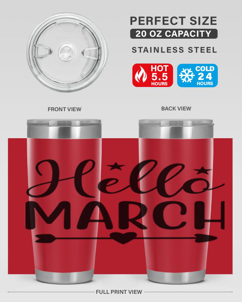 Hello March 184#- spring- Tumbler