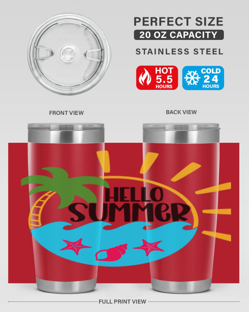 Hello Summer Style 40#- summer- Tumbler