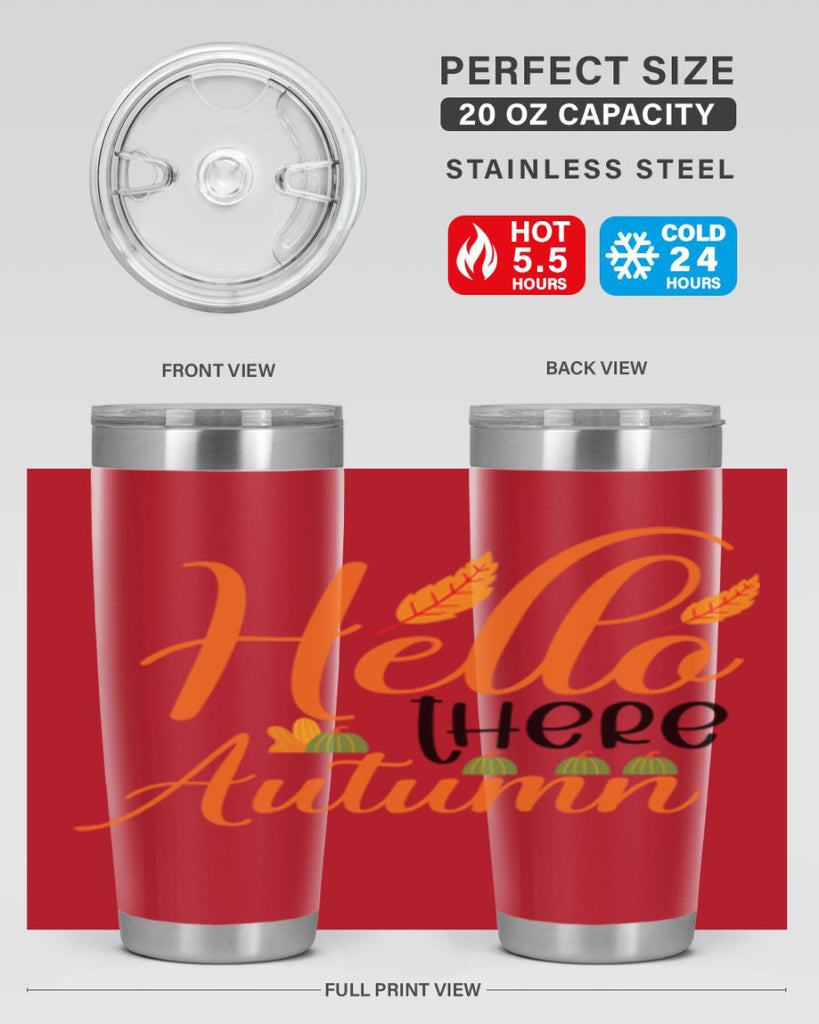 Hello There Autumn 297#- fall- Tumbler