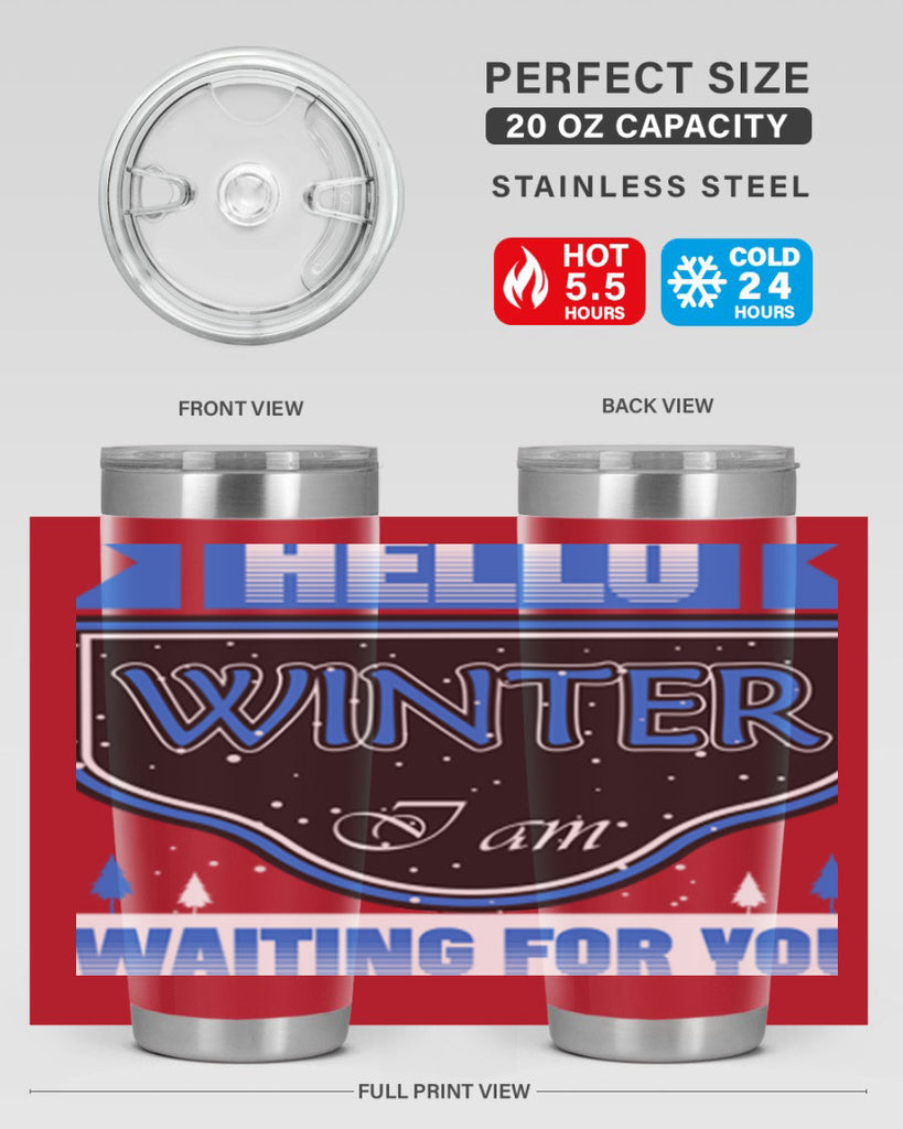 Hello Winter 164#- winter- Tumbler