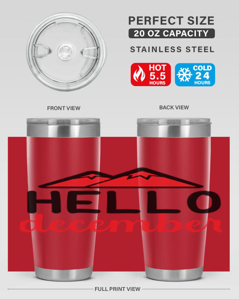 Hello december 160#- winter- Tumbler