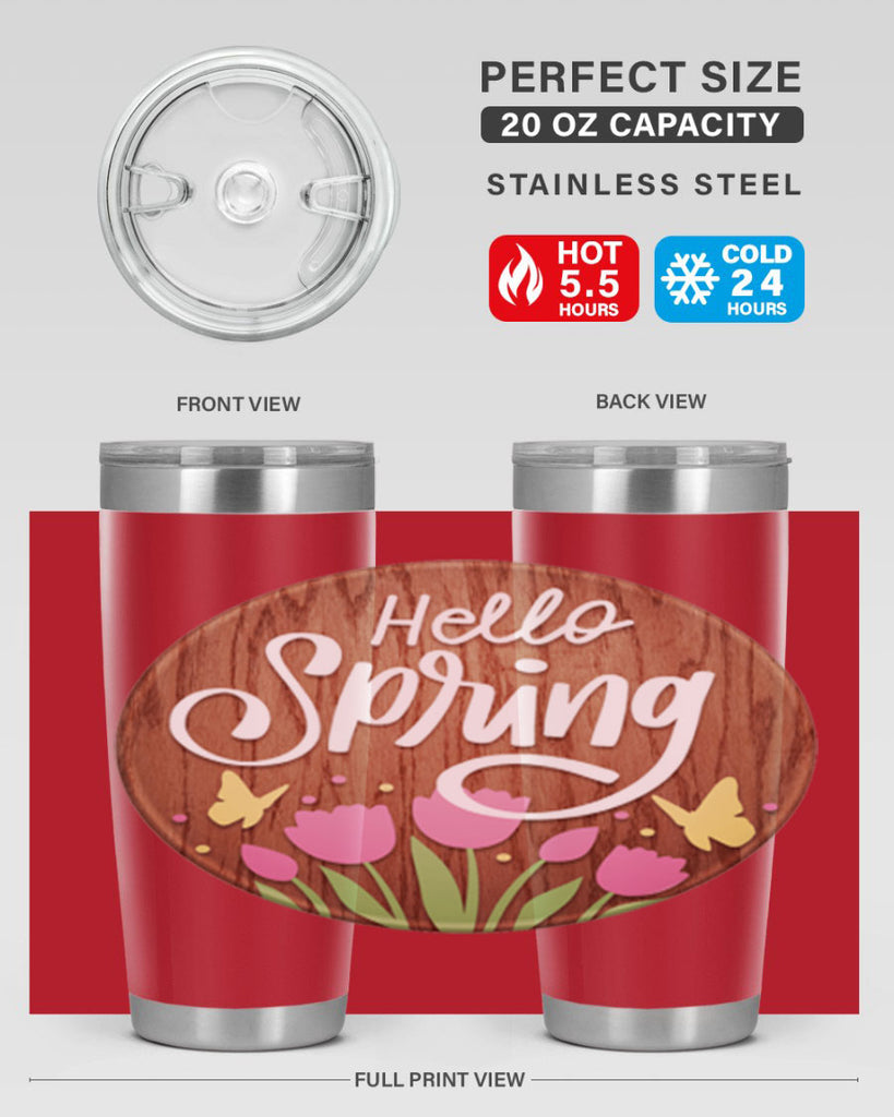 Hello spring Mockup202#- spring- Tumbler