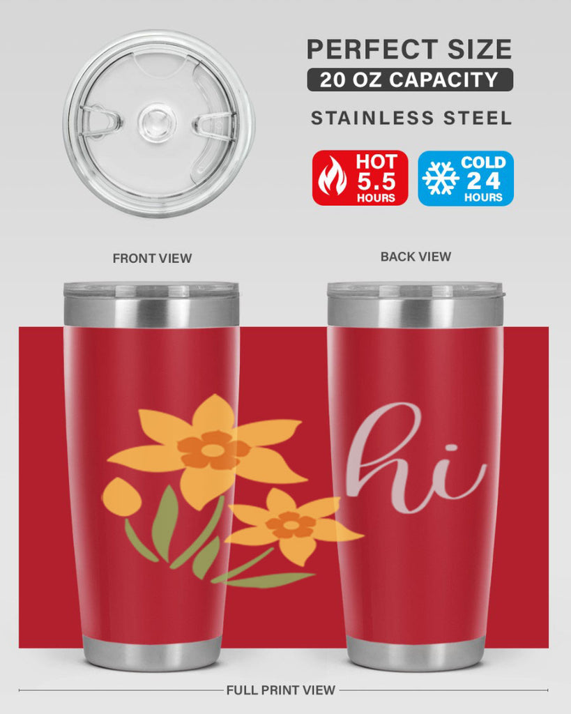 Hi daffodil flower236#- spring- Tumbler