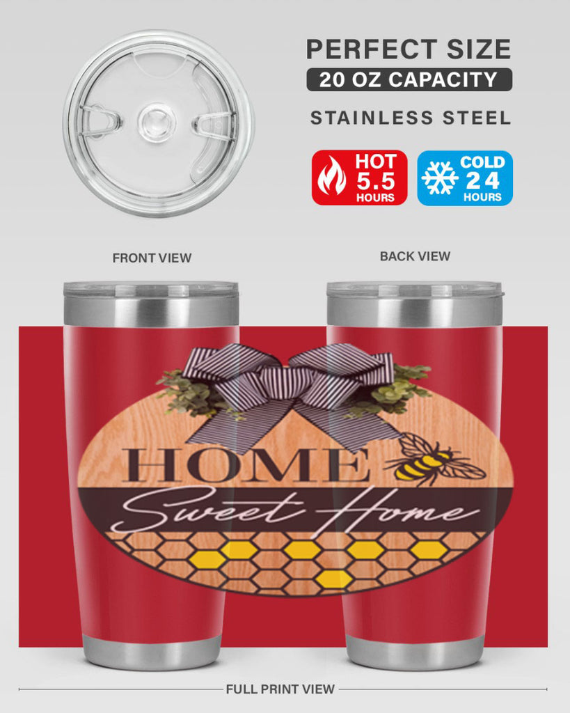 Home Sweet home bee and hive Mockup241#- spring- Tumbler