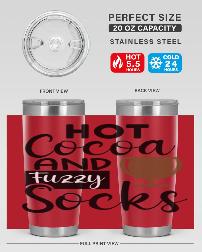Hot Cocoa And Fuzzy Socks 218#- winter- Tumbler