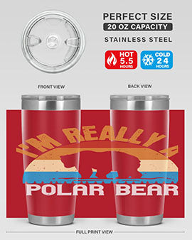 I'm Really A Polar Bear 38#- Bears- Tumbler