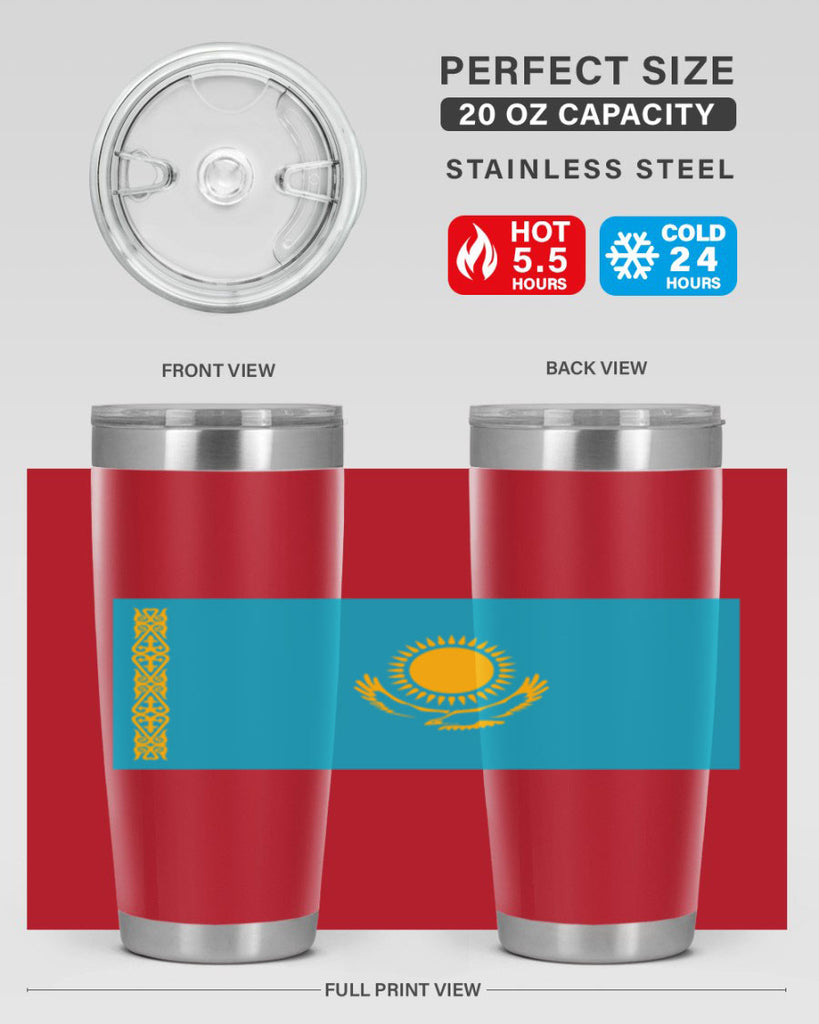 Kazakhstan 111#- world flags- Tumbler