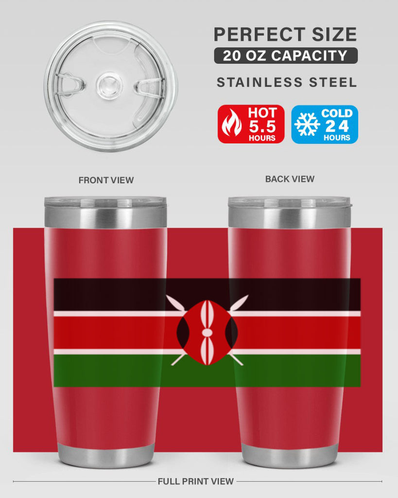 Kenya 110#- world flags- Tumbler