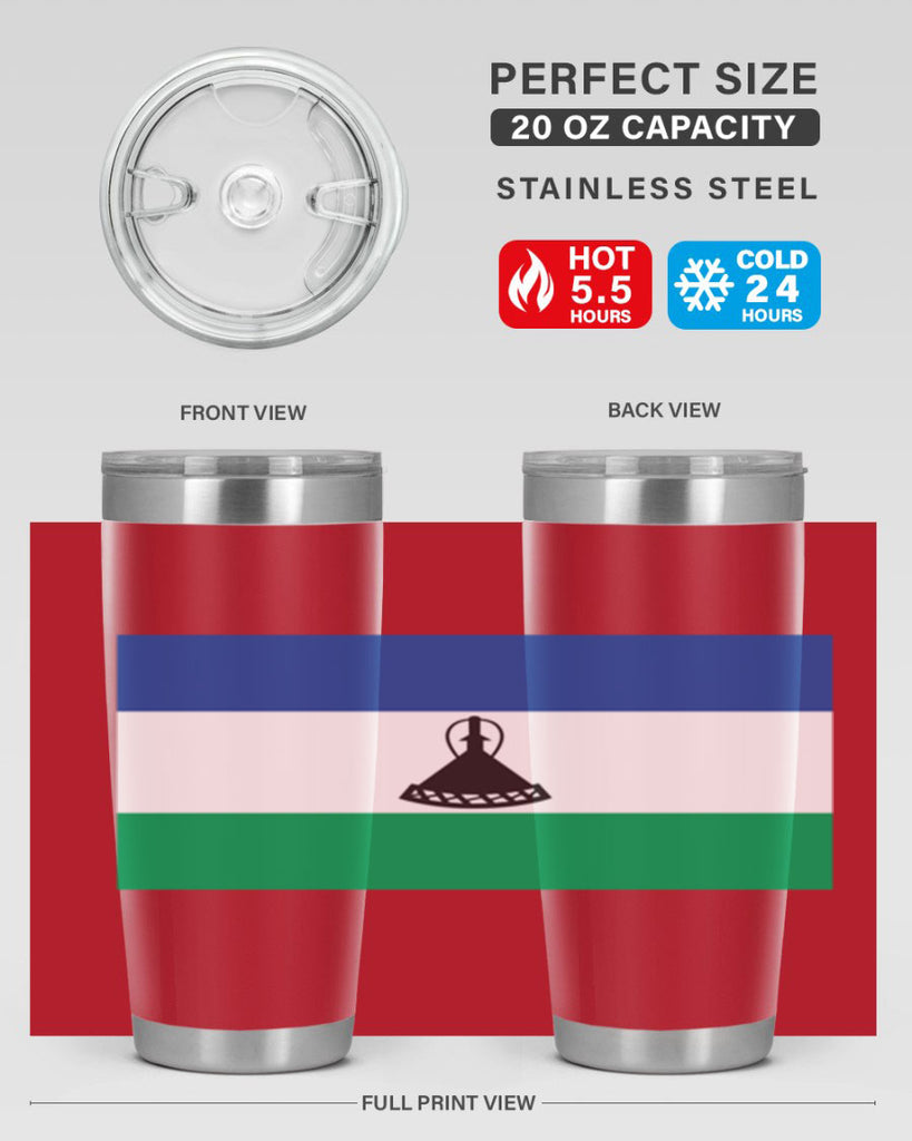 Lesotho 102#- world flags- Tumbler