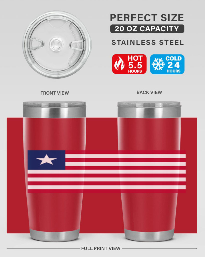 Liberia 101#- world flags- Tumbler