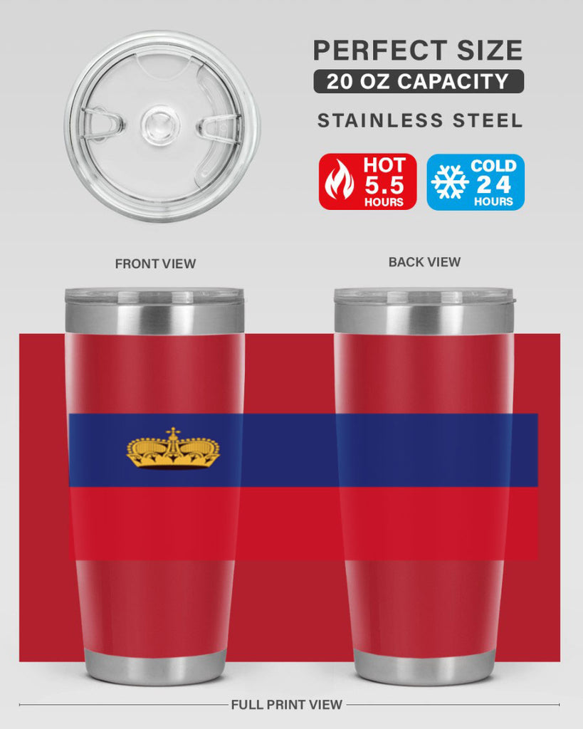 Liechtenstein 99#- world flags- Tumbler