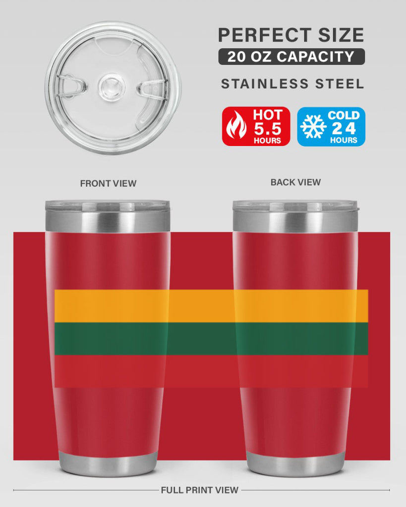 Lithuania 98#- world flags- Tumbler