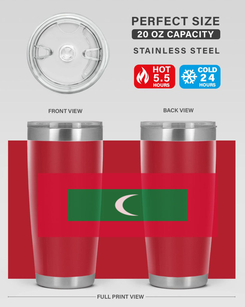 Maldives 93#- world flags- Tumbler