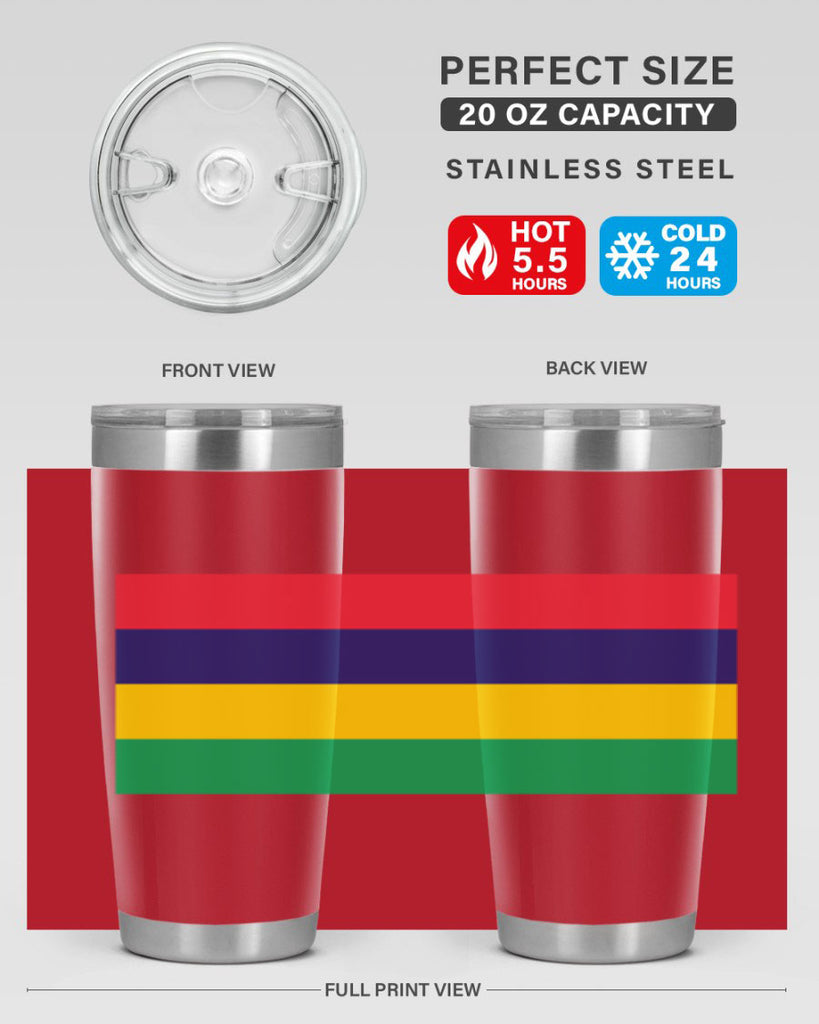 Mauritius 88#- world flags- Tumbler