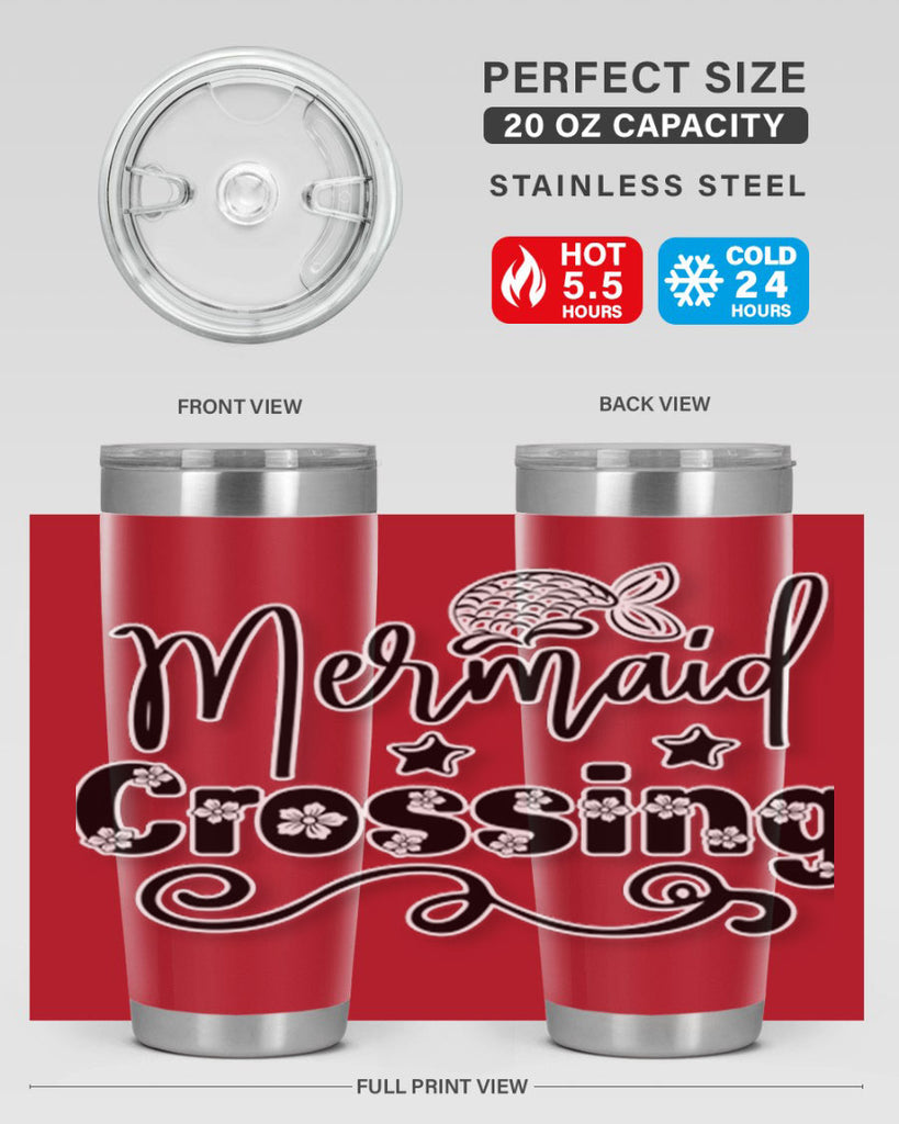 Mermaid Crossing 400#- mermaid- Tumbler