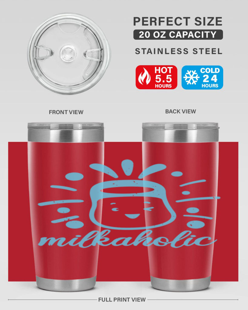 Milkaholic Style 29#- baby shower- tumbler