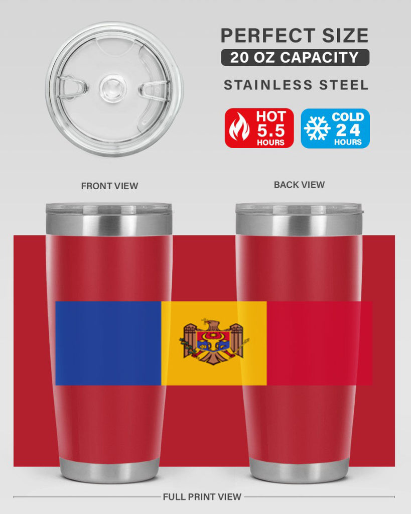 Moldova 85#- world flags- Tumbler