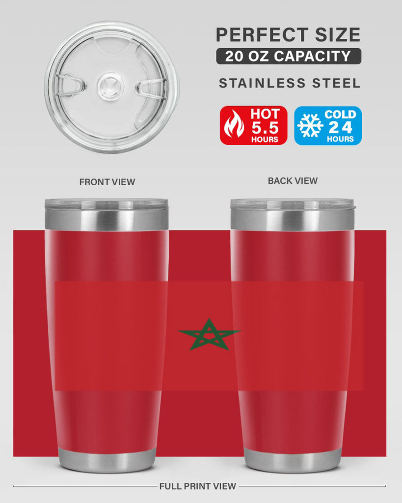 Morocco 81#- world flags- Tumbler