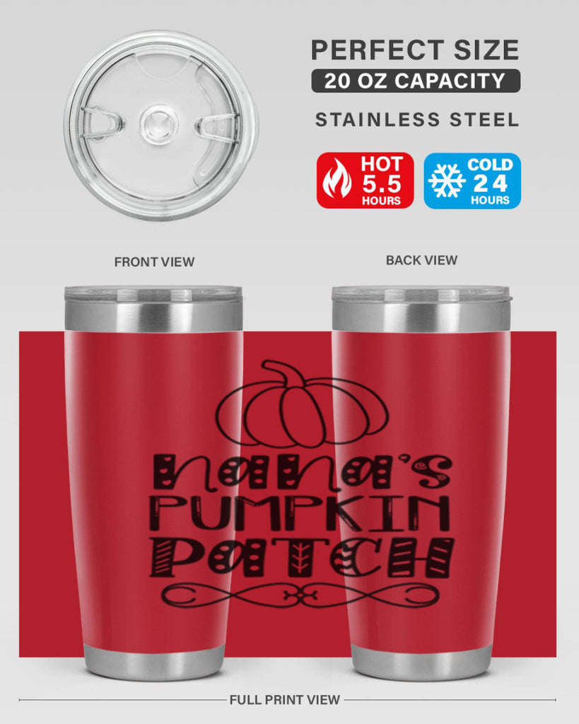 Nana s Pumpkin Patch 439#- fall- Tumbler