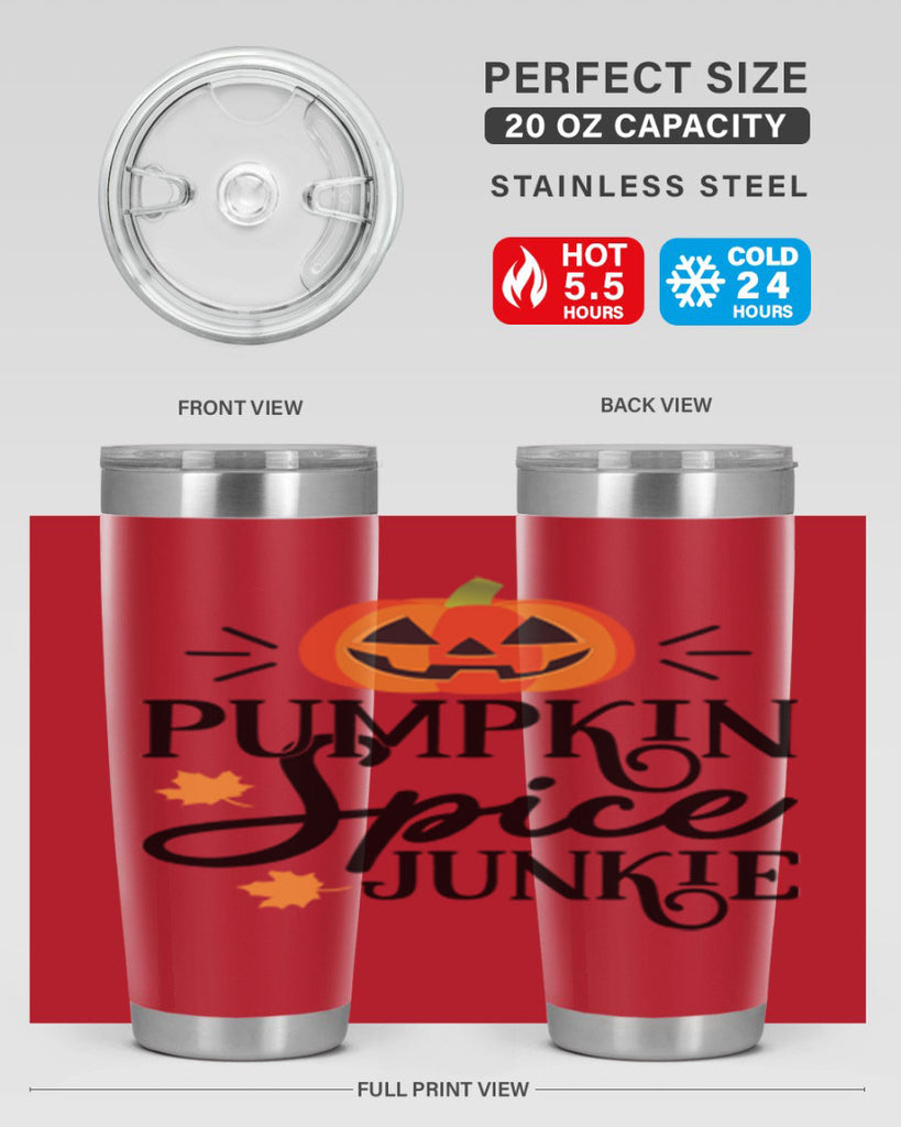 Pumpkinspicejunkie 568#- fall- Tumbler