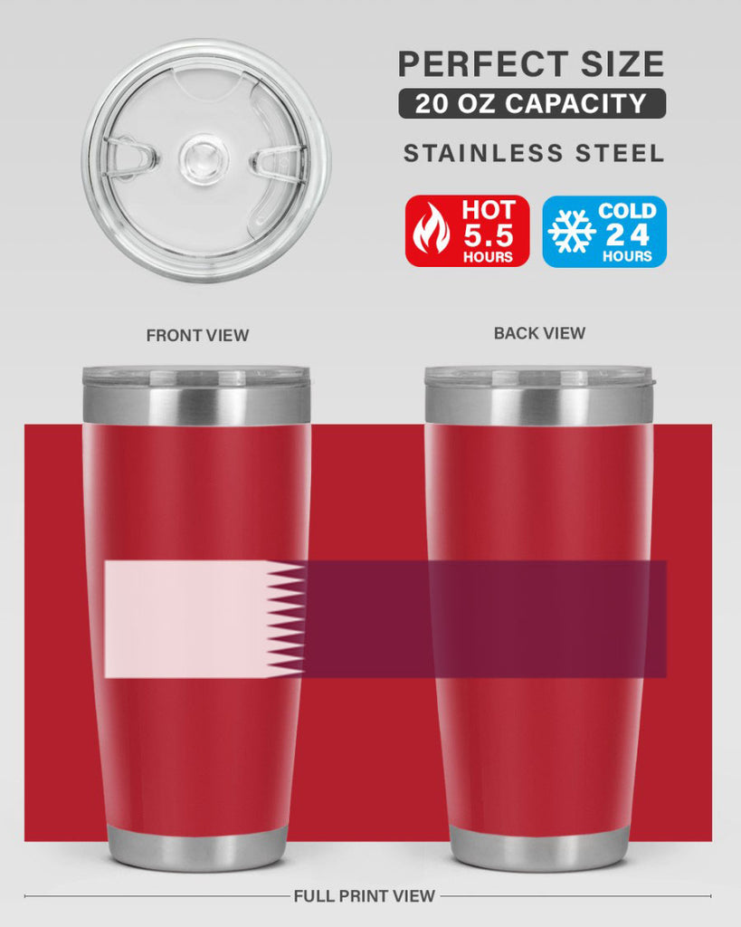 Qatar 56#- world flags- Tumbler