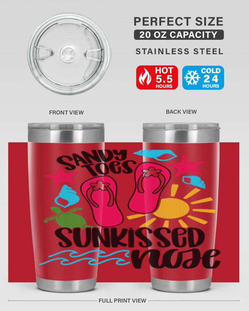 Sandy Toes Sunkissed Nose Style 27#- summer- Tumbler