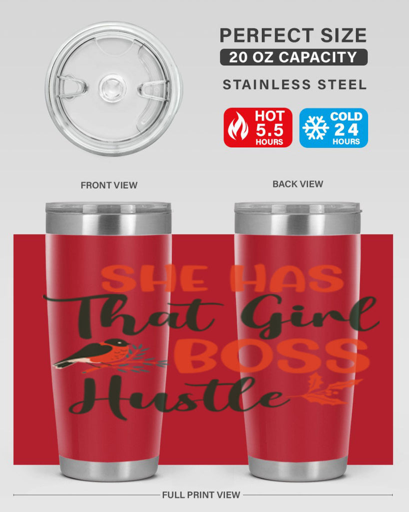 She Has That Girl Boss Hustle 363#- winter- Tumbler