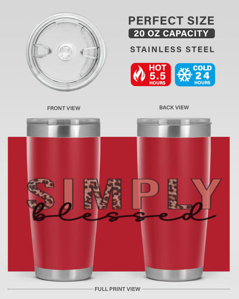 Simply blessed 575#- fall- Tumbler