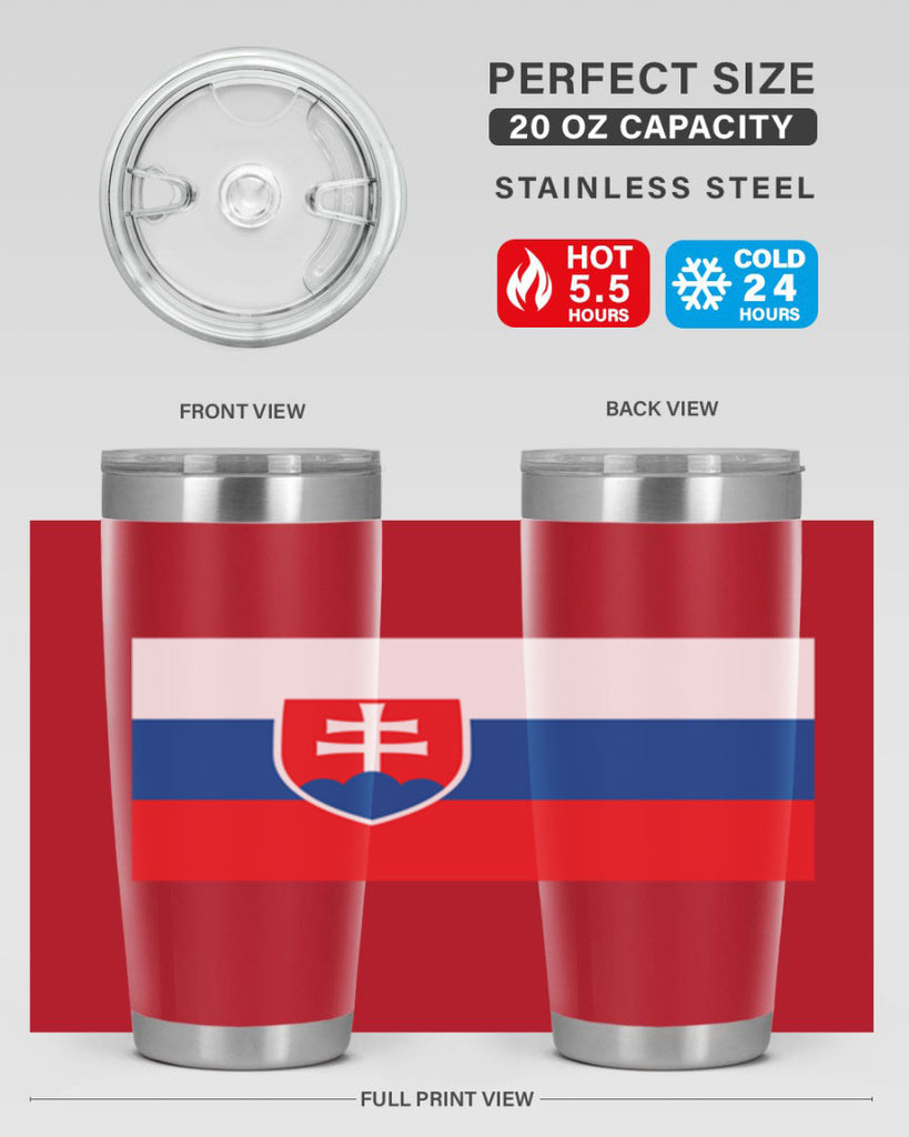 Slovakia 40#- world flags- Tumbler
