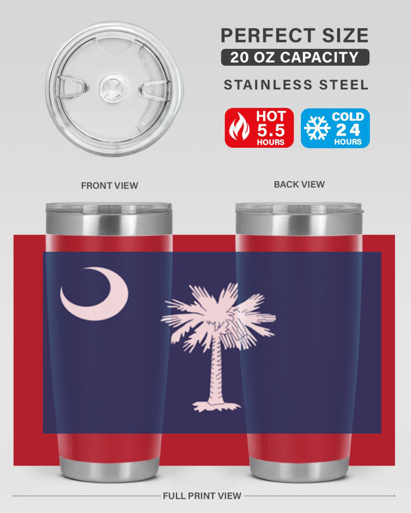 South Carolina 12#- Us Flags- Tumbler