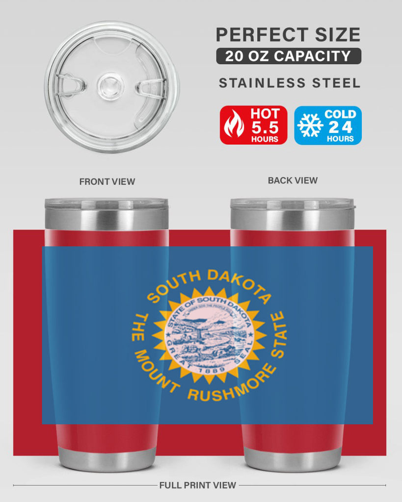 South Dakota 11#- Us Flags- Tumbler