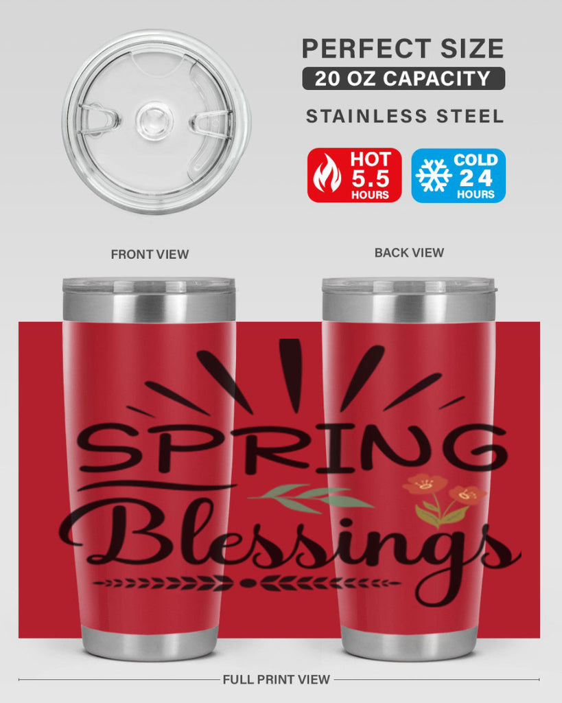 Spring Blessings  482#- spring- Tumbler