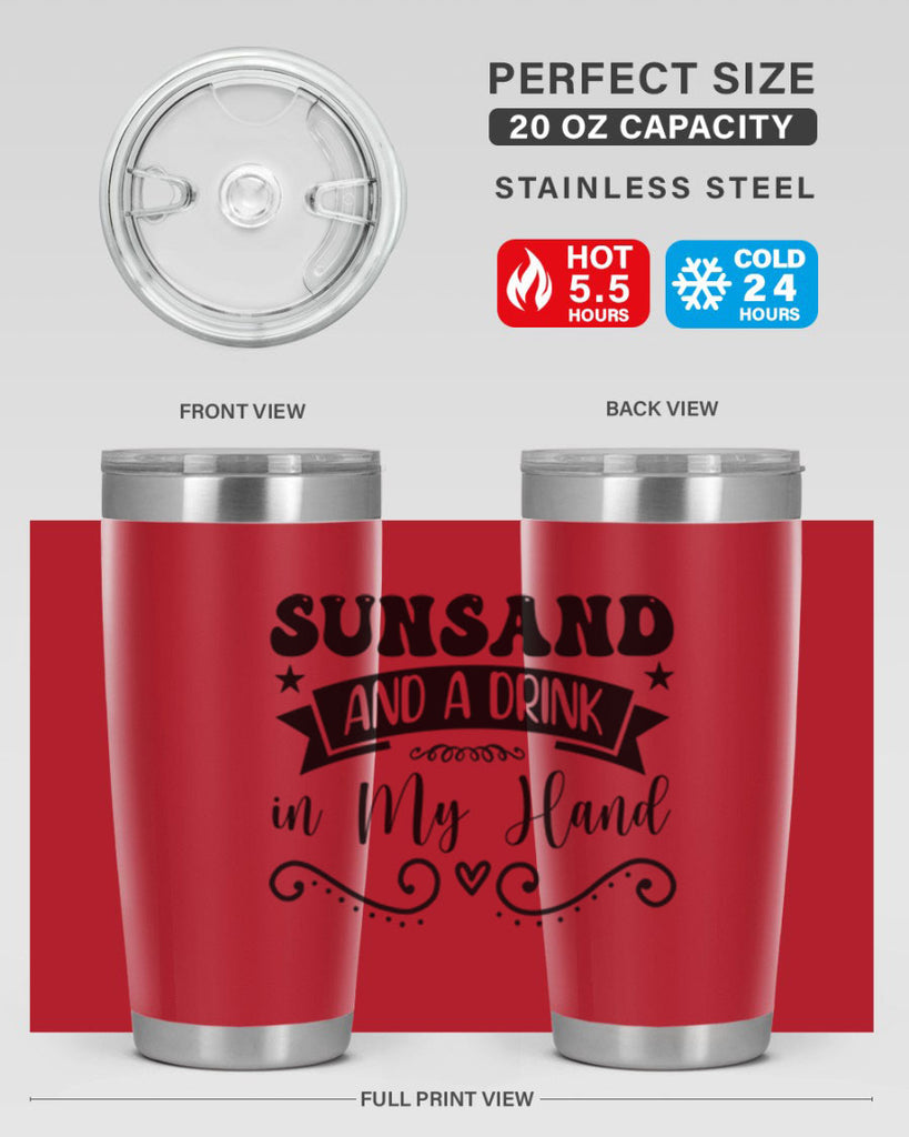 Sunsandandadrinkin 484#- zodiac- Tumbler