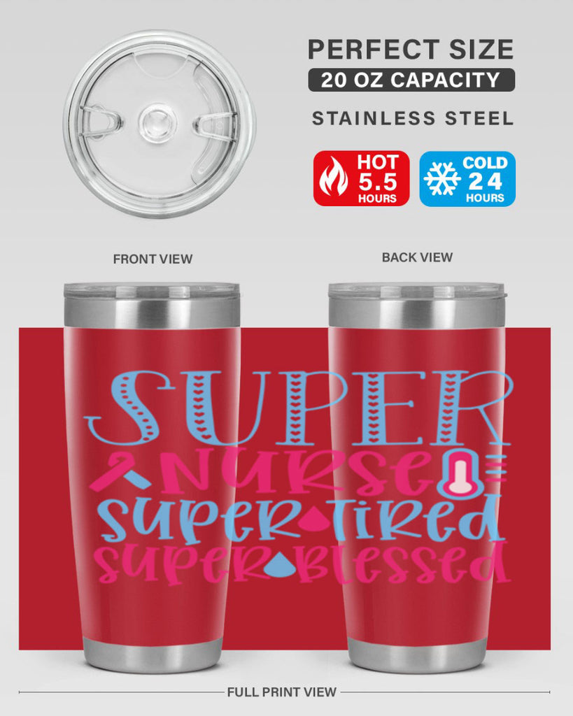 Super Nurse Super Tired Style 346#- nurse- tumbler