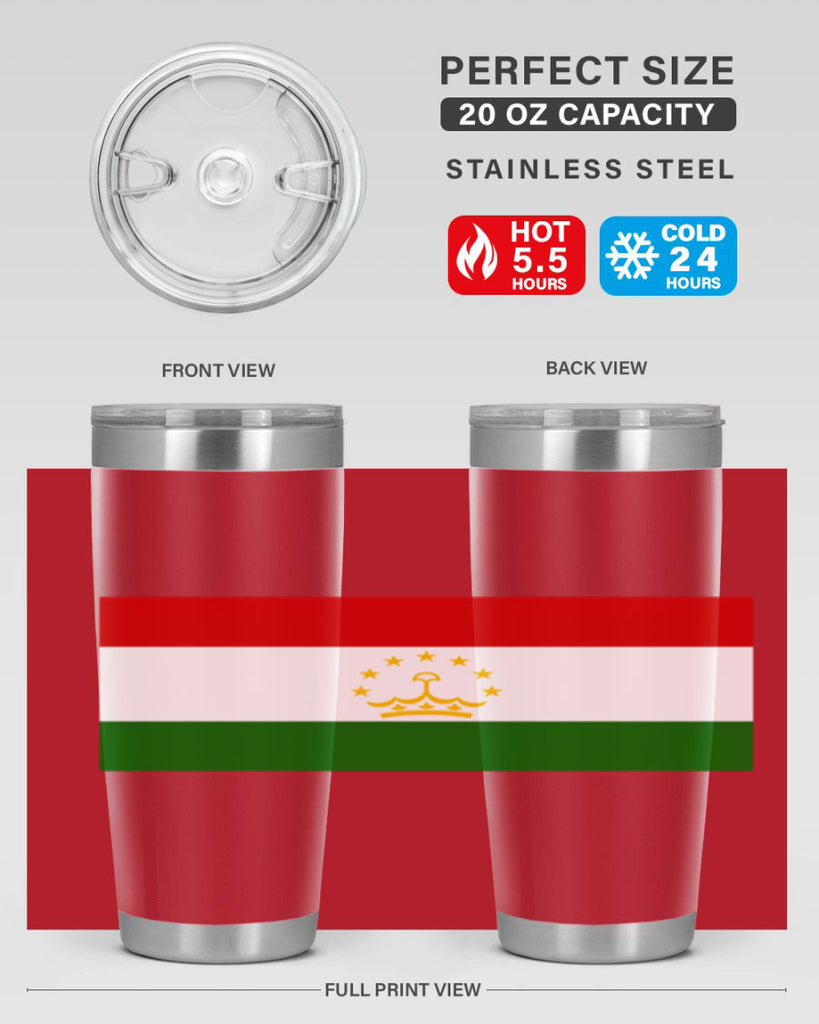 Tajikistan 25#- world flags- Tumbler