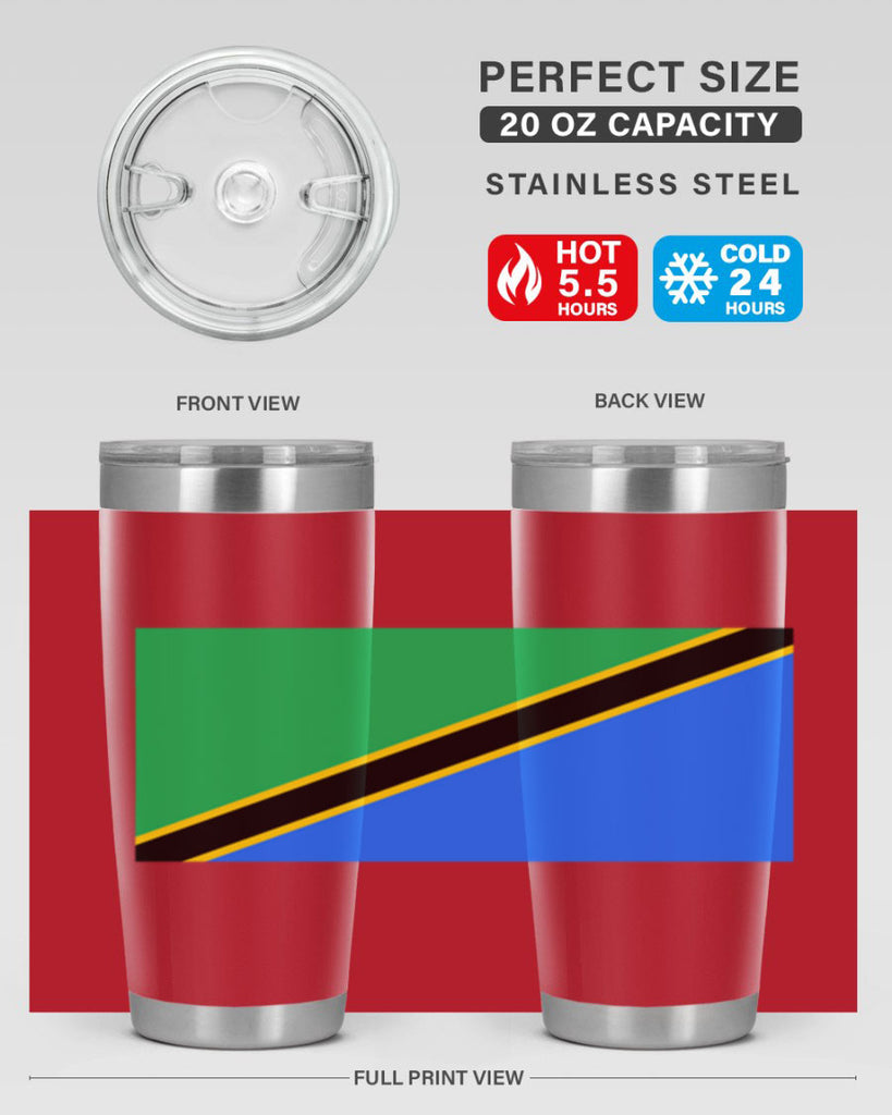 Tanzania 24#- world flags- Tumbler