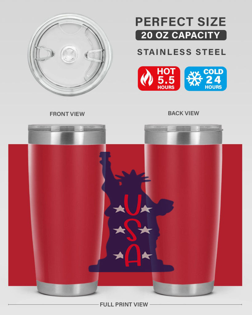 USA Style 181#- Fourt Of July- Tumbler