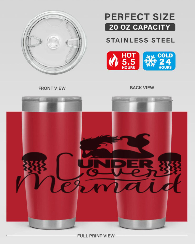 Under Cover Mermaid 642#- mermaid- Tumbler