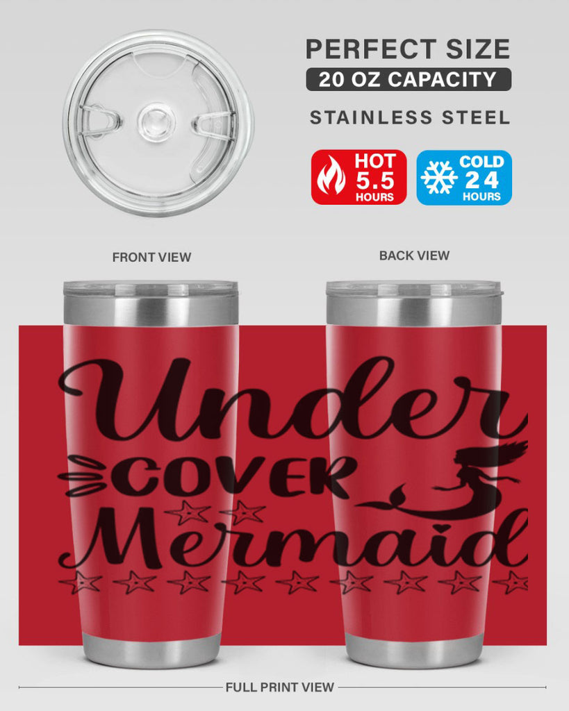 Under cover mermaid 650#- mermaid- Tumbler