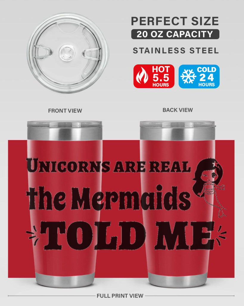 Unicorns are real the Mermaids 663#- mermaid- Tumbler