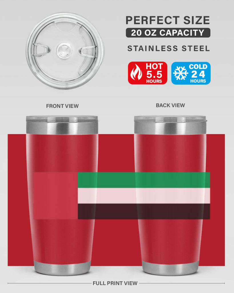United Arab Emirates 12#- world flags- Tumbler