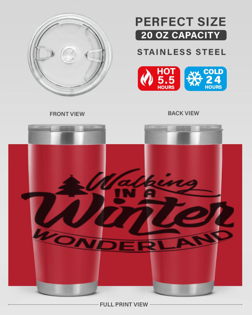 Walking In A Winter Wonderland 435#- winter- Tumbler