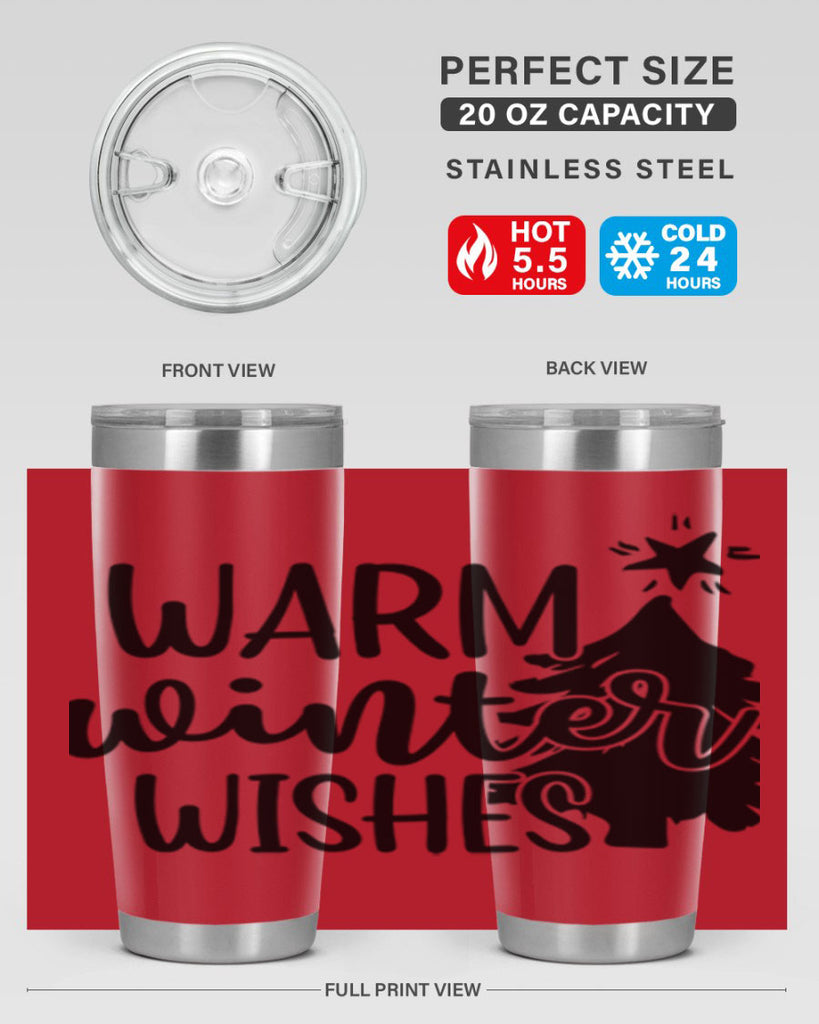 Warm Winter Wishes 451#- winter- Tumbler