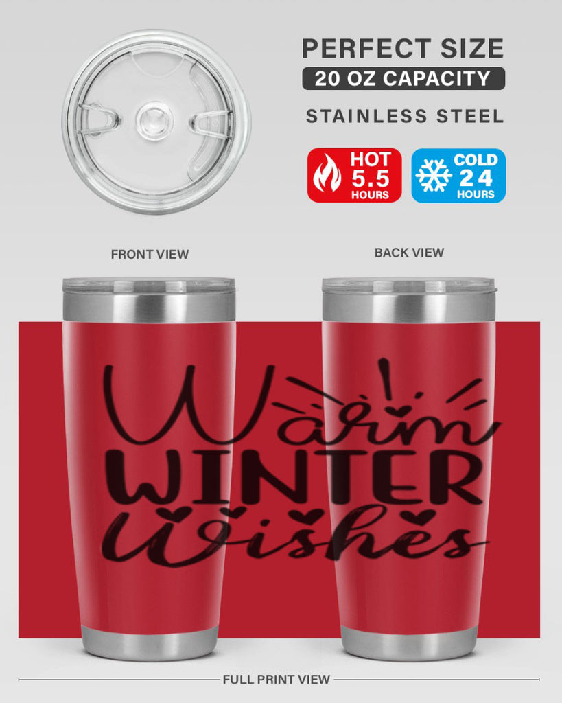 Warm Winter Wishes 454#- winter- Tumbler