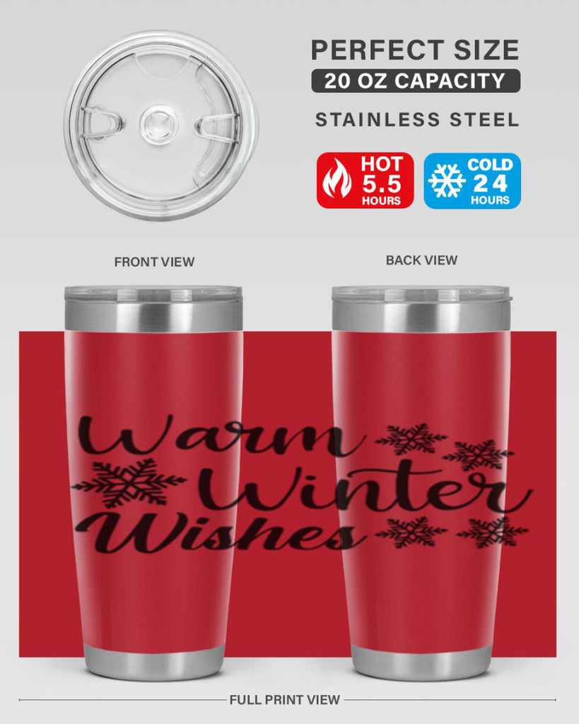 Warm Winter Wishes 466#- winter- Tumbler