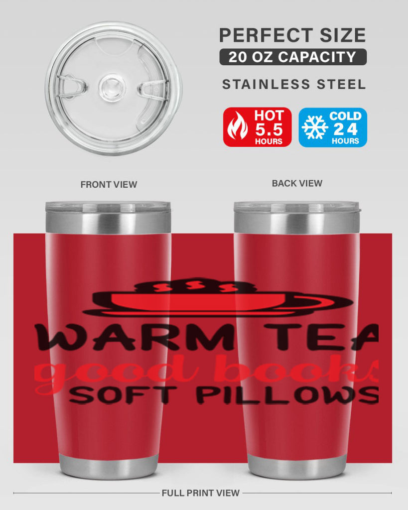 Warm tea good books soft pillows 448#- winter- Tumbler
