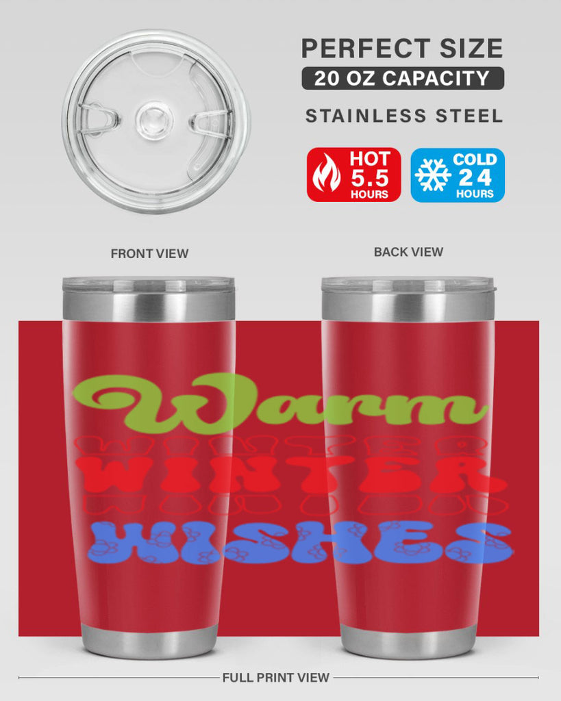 Warm winter wishes 458#- winter- Tumbler