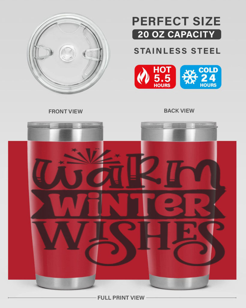 Warm winter wishes 462#- winter- Tumbler