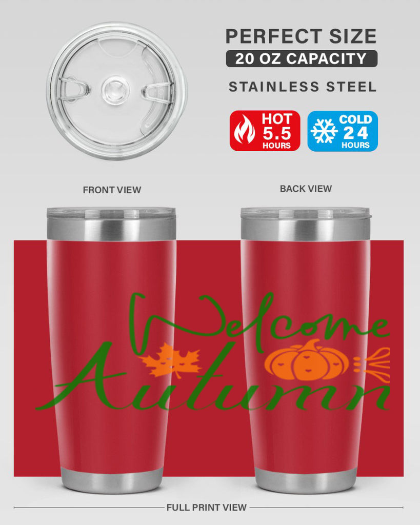 Welcome Autumn 627#- fall- Tumbler