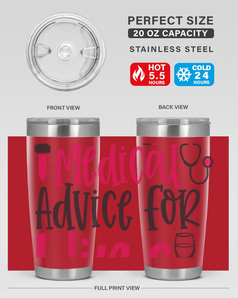Will Trade Medical Advice for Wine Style Style 9#- nurse- tumbler